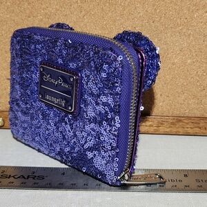 Loungefly Disney Purple Sequin Wallet